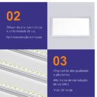 Luminária Plafon Painel Led Embutir 32x620 32x620 4000k