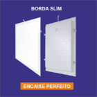 Luminária Plafon Painel Led Embutir 62x62 620x620 4000k