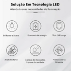 Luminária Plafon Painel Led Embutir Quadrado 62x62 6500k Luz