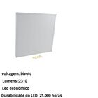 Luminária Plafon Painel Led Sobrepor Quadrado 40x40cm 3000k L