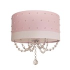 Luminária Plafon Pérolas 30x15 Rosa