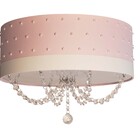 Luminária Plafon Pérolas 40x15 Rosa