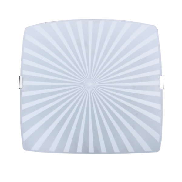 Luminária Plafon Quadrado Gde Radial Branco - 1311 Gde Cr