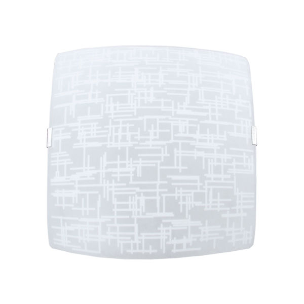 Luminária Plafon Quadrado Gde Textura Branco - 1314 Gde Br