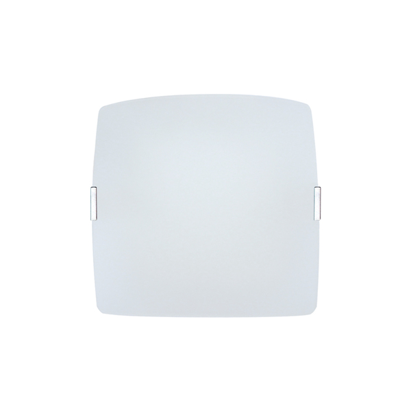 Luminária Plafon Quadrado Med 28cm Fosco - 1811 Med Cr