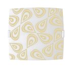 Luminária Plafon Quadrado Peq Gota Marfim - 1818 Peq Mrf