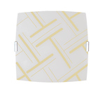 Luminária Plafon Quadrado Peq Traços Marfim - 1815 Peq Mrf