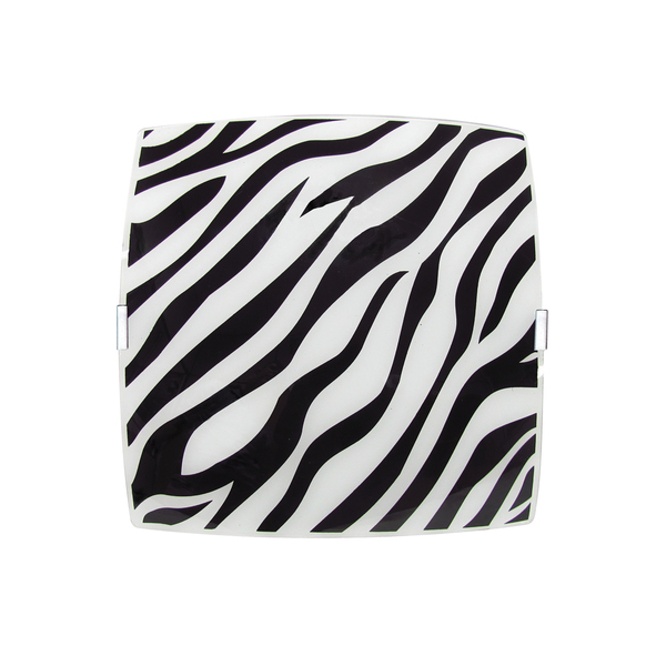 Luminária Plafon Quadrado Peq Zebra Preto - 1310 Peq Pt