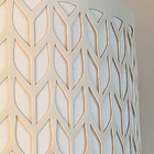 Luminária Plafon Recorte  Cúpula Bege  50x15 3e27 Bivolt