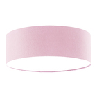 Luminária Plafon Redondo Cúpula Em Tecido 40x15 Rosa5939