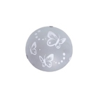 Luminária Plafon Redondo Mini 25cm Borboleta Branco - 1306 Mi
