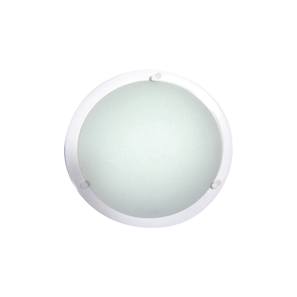 Luminária Plafon Redondo Peq C/pino Branco - 2001 Peq Br