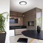 Luminária Plafon Redondo Peq Frisoline Pt - 2010 Peq Pt