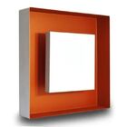 Luminária Plafon Sobrepor Quadrado Branco Luz Indireta 30x30