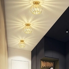 Luminária Plafon Teto Aros Cristal K9 Redondo 20cm Moderno Do