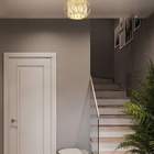 Luminária Plafon Teto Aros Cristal K9 Redondo 20cm Moderno Do