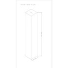 Luminária Plafon Viena Quadrado 45cm Woods Branco Brilho