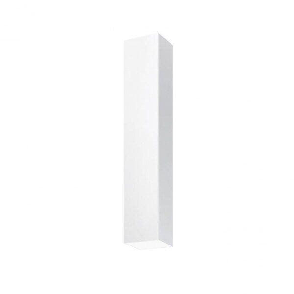 Luminária Plafon Viena Quadrado 45cm Woods Branco Brilho