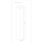 Luminária Plafon Viena Quadrado 60cm Woods Café