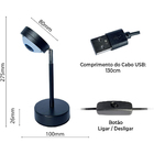 Luminária Por Do Sol Luz Projetora Led Sunset