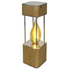 Luminária Porch - Natural/prata - Preto - 110v