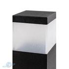 Luminária Poste Balizador Preto Para Jardim 15cm E27