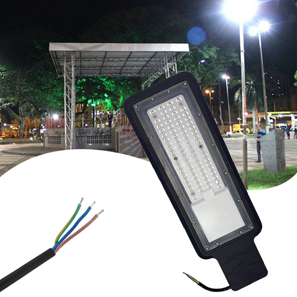 Luminaria Publica De Poste Rua Slim Luz Led Smd 50w Iluminaçao