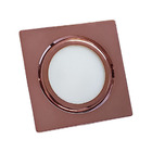 Luminária Quadrada Fria Marselha Embutir Rose 60mm - Saluto