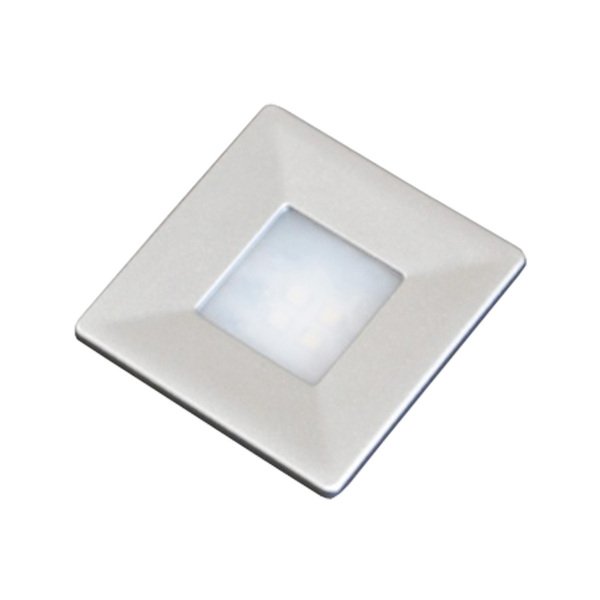 Luminária Quadrada Fria Nice Embutir Branco 45mm - Saluto