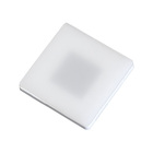 Luminária Quadrada Quente Embutir Branca 35mm - Saluto