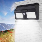 Luminaria Refletor Solar 40 Leds Sensor Jardim Corredores Noi