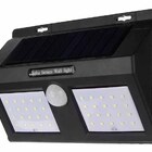 Luminaria Refletor Solar 40 Leds Sensor Jardim Corredores Noi