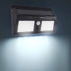 Luminaria Refletor Solar 40 Leds Sensor Jardim Corredores Noi