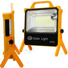 Luminaria Refletor Solar 50w Painel Placa Portatil Carrega Ce