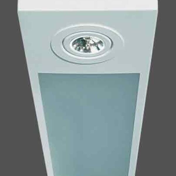 Luminária Retangular Sobrepor Branca 2 Tubulares T8 + 2 Par 2