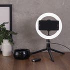 Luminária Ring Light Luz Amarela, Neutra e Branca 8W Bivolt VIVRL8KIT Vivitar