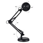 Luminaria Robo Articulada De Mesa Com Base Garra Computador H