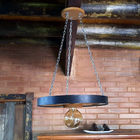 Luminária Roda De Carroça 1 Bocal 35 Cm 4 Peças 110/220 V