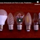 Luminária Rústica De De Ferro Artesanal Com Cúpulas De Vidro