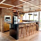 Luminária Rustica Roda De Carroça Pendente Lustre De Teto 1 B