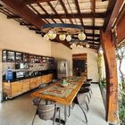 Luminária Rustica Roda De Carroça Pendente Lustre De Teto 3 B