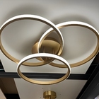 Luminaria Selene Dourado 50cm Led 45w 4000k Bivolt