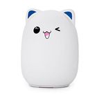 Luminaria Silicone Abajur Led Sensor Touch Colorido Recarrega