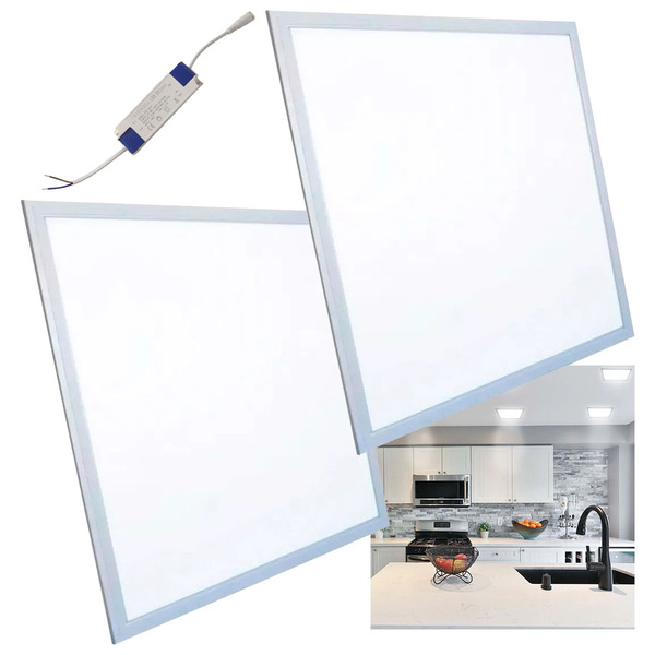 Luminaria Slim Paflon Embtir Led 48w Com Fonte Kit 2 Uni 6500