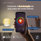 Luminária Smart Iluminação Inteligente De Led Rgb Via App Cel