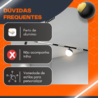 Luminaria Smd Pontual Fixa 6w Para Trilho Magnético 48v Led B