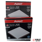 Luminária Sobrepor Led Downlight Quadrada 18w Avant - Branco