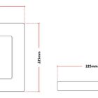 Luminária Sobrepor Led Downlight Quadrada 18w Avant - Branco