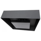 Luminária Sobrepor Plafon teto 40x40cm Preto Quadrado Luz Ind