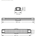 Luminária Sobrepor Taschibra Calha Lumifácil 60cm Bivolt Bran